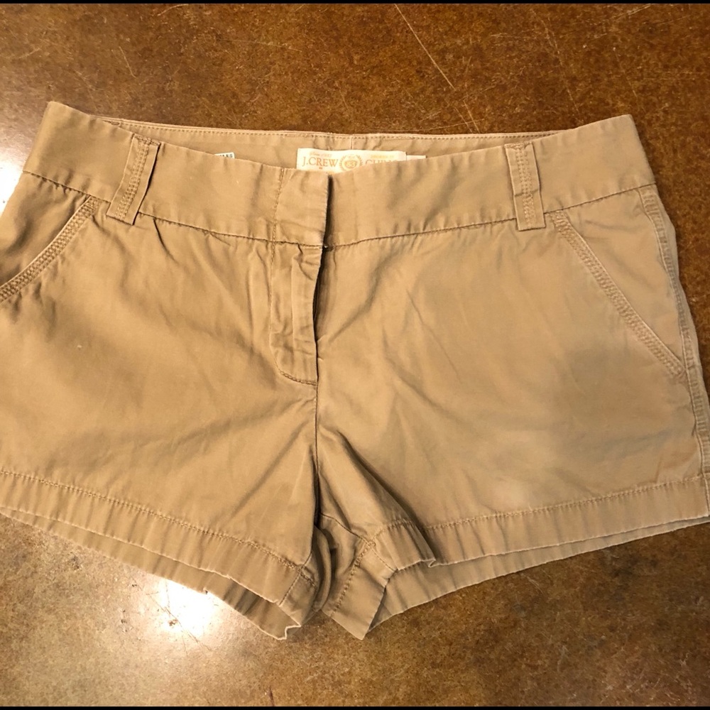 J Crew Chino Khaki Shorts - VGUC size 8
